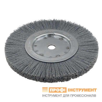 Щетка цилиндрическая LESSMANN 200x80х16x43 мм полимерабразивная проволока 120/0,6 мм (362841)