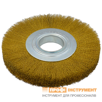 Щетка цилиндрическая LESSMANN 200х27x50 мм латунная гофрированная проволока 0,2 мм (365542)