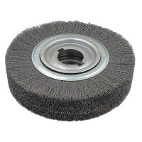 Щітка циліндрична LESSMANN 250x55-60х30-100 мм сталевий гофрований дріт 0,20 мм (377051)