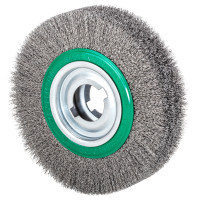 Щетка для снятия заусенцев LESSMANN  250х100х(60-50,8) мм  нержавеющая гофрированная проволока 0,35 мм (377089)