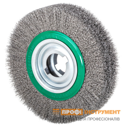 Щетка для снятия заусенцев LESSMANN  250х100х(60-50,8) мм  нержавеющая гофрированная проволока 0,35 мм (377089)