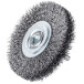 LESSMANN cylindrical brush 60x18 mm with 6 mm shank, steel corrugated wire 0.20 mm (416143)
