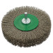 LESSMANN cylindrical brush 100x19 mm with 6 mm shank, stainless corrugated wire 0.20 mm (41Z344)