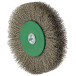 LESSMANN cylindrical brush 100x19 mm with 6 mm shank, stainless corrugated wire 0.20 mm (41Z344)