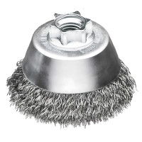 LESSMANN cup brush 65xM14 (pitch 2.0) mm steel corrugated wire 0.35 mm (4211670V)