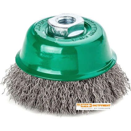 Щетка чашечная 150хМ14х2.0; Гофрированная Нержавеющая проволока 0.3 мм; 4000 об / мин LESSMANN ( ЛЕСМАН ) LESSMANN ( ЛЕСМАН )