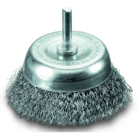 LESSMANN cup brush 75 mm with 6 mm shank, steel corrugated wire 0.20 mm (430132) LESSMANN cup brush 75 mm with 6 mm shank, steel corrugated wire 0.20 mm (430132)