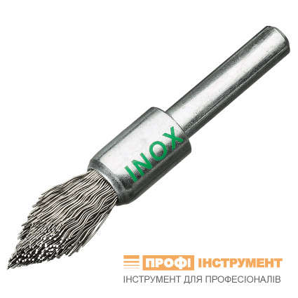 Щетка концевая D12х20 мм; хвостовик 6 мм; Нержавеющая гофрированная проволока 0.3 мм; 20000 об / мин LESSMANN ( ЛЕСМАН ) (451362)