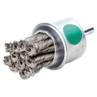 Щітка кінцева джгутова LESSMANN 29х72 мм з хвостовиком 6 мм нержавіючий дріт 0,35 мм Z12 (456378)