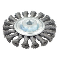 LESSMANN disc brush, bundled, 100x12x(M14x2.0) mm, straight steel wire 0,35 mm Z18 (471117) LESSMANN disc brush, bundled, 100x12x(M14x2.0) mm, straight steel wire 0,35 mm Z18 (471117)