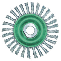 Щітка дискова джгутова LESSMANN 100х6х(М14x2,0) мм прямий нержавіючий дріт 0,50 мм Z28 (47180728) Щітка дискова джгутова LESSMANN 100х6х(М14x2,0) мм прямий нержавіючий дріт 0,50 мм Z28 (47180728)