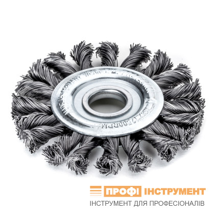 Щітка дискова джгутова LESSMANN 115х14х22,2 мм прямий сталевий дріт Z20 (472111)