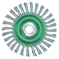 Щетка дисковая жгутовая LESSMANN 125х6х(М14x2,0) мм прямая нержавеющая проволока 0,50 мм Z40 (47380740) Щетка дисковая жгутовая LESSMANN 125х6х(М14x2,0) мм прямая нержавеющая проволока 0,50 мм Z40 (47380740)