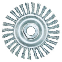 Щітка дискова джгутова LESSMANN 150х6х(М14x2,0) мм прямий сталевий дріт 0,50 мм Z48 (47420748) Щітка дискова джгутова LESSMANN 150х6х(М14x2,0) мм прямий сталевий дріт 0,50 мм Z48 (47420748)