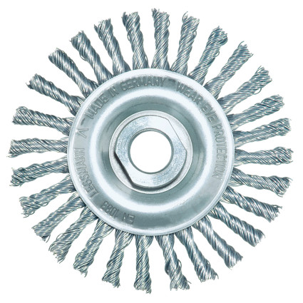 Щітка дискова джгутова LESSMANN 150х6х(М14x2,0) мм прямий сталевий дріт 0,50 мм Z48 (47420748)