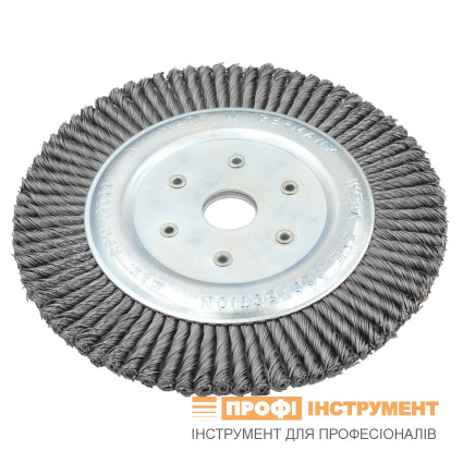 Щітка дискова джгутова LESSMANN 178х6х22,2 мм прямий сталевий дріт Z76 (4752B176)