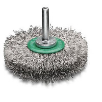 Lessmann disk brush for welders of 178x6x22,2 mm, Z76, variable direction of plait weaving, 0,5 mm steel wire, 12500 rpm (art, 4752W176) Lessmann disk brush for welders of 178x6x22,2 mm, Z76, variable direction of plait weaving, 0,5 mm steel wire, 12500 rpm (art, 4752W176)