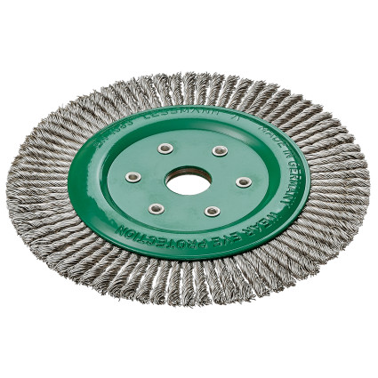 LESSMANN disc brush 178x6x22.2 mm straight stainless steel wire 0.50 mm Z56 (47580156)