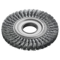 LESSMANN multi-row disc brush 200x(22x24)x50 mm straight steel wire 0.50 mm Z38 (47622K)