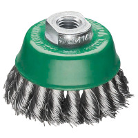 LESSMANN cup brush, 65xM14 (pitch 2.0) mm, straight stainless steel wire 0.50 mm, 18 strands (4828170V) LESSMANN cup brush, 65xM14 (pitch 2.0) mm, straight stainless steel wire 0.50 mm, 18 strands (4828170V)