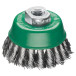 LESSMANN cup brush, 65xM14 (pitch 2.0) mm, straight stainless steel wire 0.50 mm, 18 strands (4828170V)
