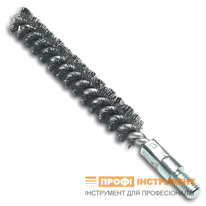 LESSMANN brush 8x80x115 mm, M6 thread, corrugated steel wire (500308)