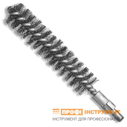 Щетка ерш LESSMANN 18х80х115 мм резьба M6, стальная гофрированная проволока 0,15 мм (500318)