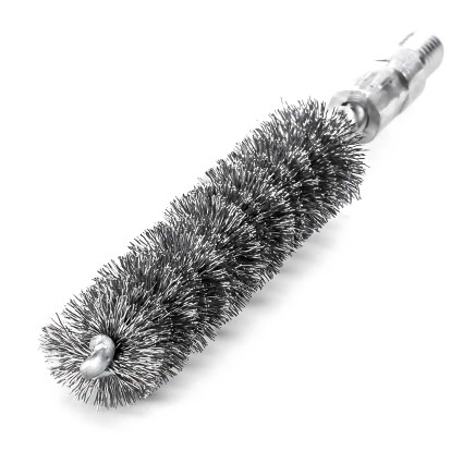Щетка ерш LESSMANN 20х80х115 мм резьба M6, стальная гофрированная проволока 0,15 мм (500320)