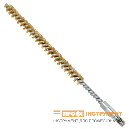 Щетка ерш LESSMANN 12х80х115 мм резьба M6, латунная гофрированная проволока 0,15 мм (500712)
