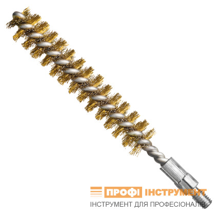 Щетка ерш LESSMANN 18х80х115 мм резьба M6, латунная гофрированная проволока 0,15 мм (500718)