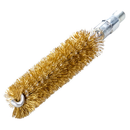 Щетка ерш LESSMANN 19х80х115 мм резьба M6, латунная гофрированная проволока 0,15 мм (500719)