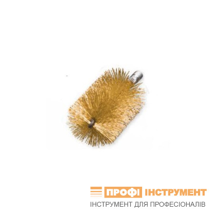 Щітка Lessmann "йорж" 22х100х150 із зовнішньою різьбою 3/8", латунний дріт (арт. 502722)