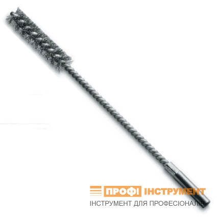Щетка ерш LESSMANN 26х55х200 мм хвостовик 8 мм, стальная гофрированная проволока 0,25 мм (503314)