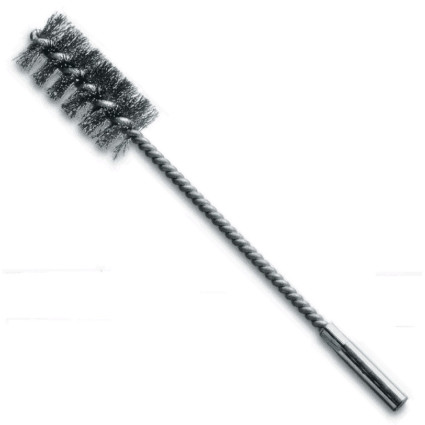 Щетка ерш LESSMANN 32х55х200 мм хвостовик 8 мм, стальная гофрированная проволока 0,25 мм (503316)