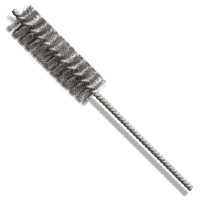 LESSMANN ruff brush 24x100x220 mm, shank 6.4 mm, corrugated steel wire 0.15 mm (504335)