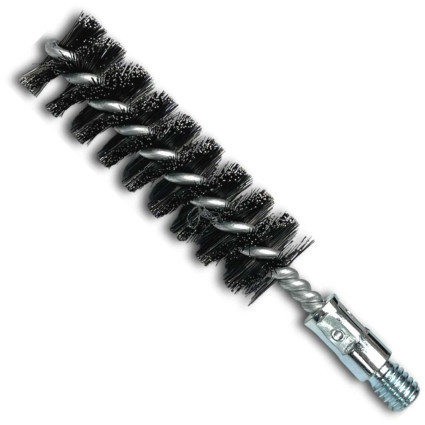 Щетка ерш LESSMANN 35х100х160 мм резьба W1/2 дюйма, стальная прямая проволока 0,30 мм (506135)