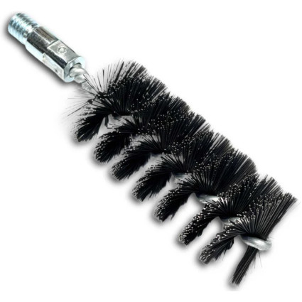 Щетка ерш LESSMANN 69х100х160 мм резьба W1/2 дюйма, стальная прямая проволока 0,40 мм (506169)