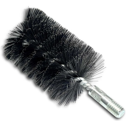 Щетка ерш LESSMANN 82х100х160 мм резьба W1/2 дюйма, стальная прямая проволока 0,40 мм (506182)