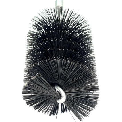 Щетка ерш LESSMANN 82х100х160 мм резьба W1/2 дюйма, стальная прямая проволока 0,40 мм (506182)