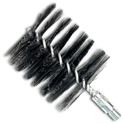 Щетка ерш LESSMANN 150х100х160 мм резьба W1/2 дюйма, стальная прямая проволока 0,60 мм (506211)