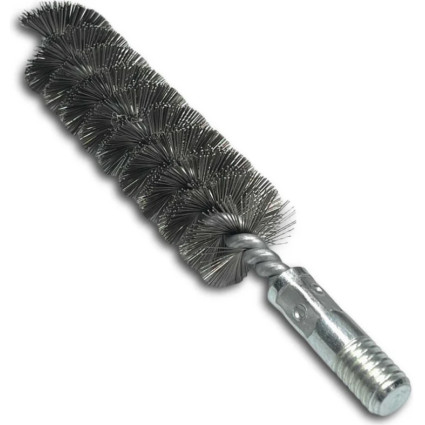 LESSMANN ruff brush 30x100x160 mm, thread W1/2 inch, stainless straight wire 0.30 mm (506430) LESSMANN ruff brush 30x100x160 mm, thread W1/2 inch, stainless straight wire 0.30 mm (506430)
