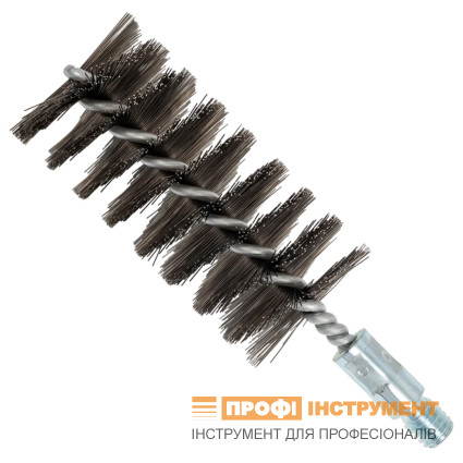 LESSMANN ruff brush 50x100x160 mm, thread W1/2 inch, stainless straight wire 0.35 mm (506450) LESSMANN ruff brush 50x100x160 mm, thread W1/2 inch, stainless straight wire 0.35 mm (506450)