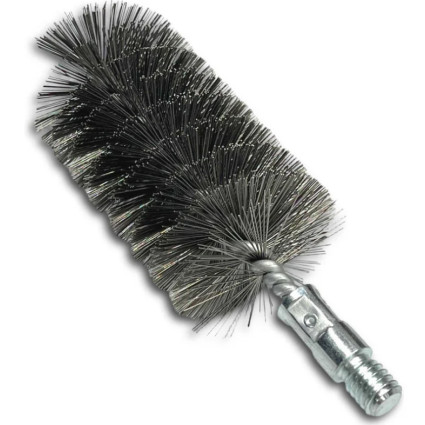 LESSMANN ruff brush 57x100x160 mm, thread W1/2 inch, stainless straight wire 0.35 mm (506457) LESSMANN ruff brush 57x100x160 mm, thread W1/2 inch, stainless straight wire 0.35 mm (506457)