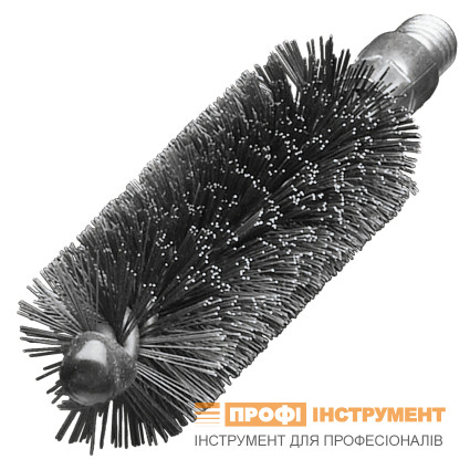 Щітка Lessmann "йорж" 28х100х150 із зовнішнім різьбленням W3/8, сталевий дріт, подвійна спіраль (арт. 522128)