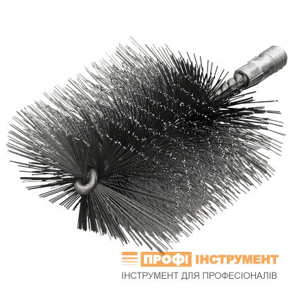 LESSMANN boiler ruff brush (50x100)x100x160 mm thread W1/2 inch, steel straight wire 0.35 mm (532203)