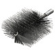 LESSMANN boiler ruff brush (30x80)x100x160 mm, thread W1/2 inch, steel straight wire 0.30 mm (532211)