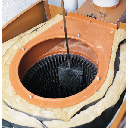 LESSMANN boiler ruff brush (30x80)x100x160 mm, thread W1/2 inch, steel straight wire 0.30 mm (532211)