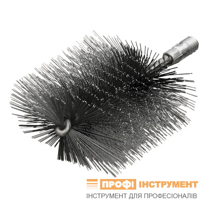 Щітка йорж LESSMANN (50х100)х100х160 мм різьба W1/2 дюйма, сталевий гофрований дріт 0,35 мм (532703)