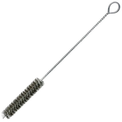 LESSMANN looped ruff brush 14x100x300 mm, corrugated steel wire 0.15 mm (542306)