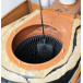 Boiler brush with loop LESSMANN 50x100x700 mm, steel corrugated wire (544301)